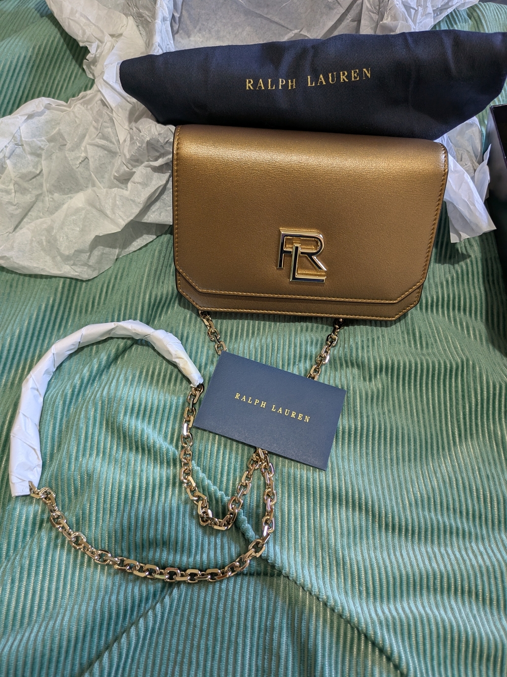 RL 888 Metallic Mini Crossbody Chain Bag